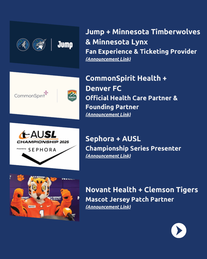 16 New Sponsorship Deals July 2025 - Page 4