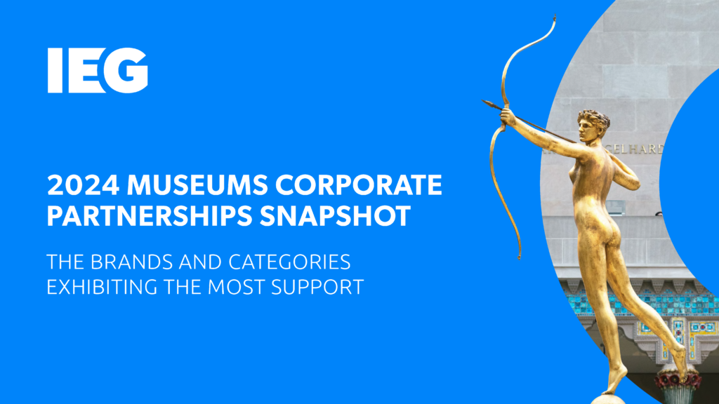 2024 Museums Corporate Partnerships Snapshot. The brands and categories exhibiting the most support.