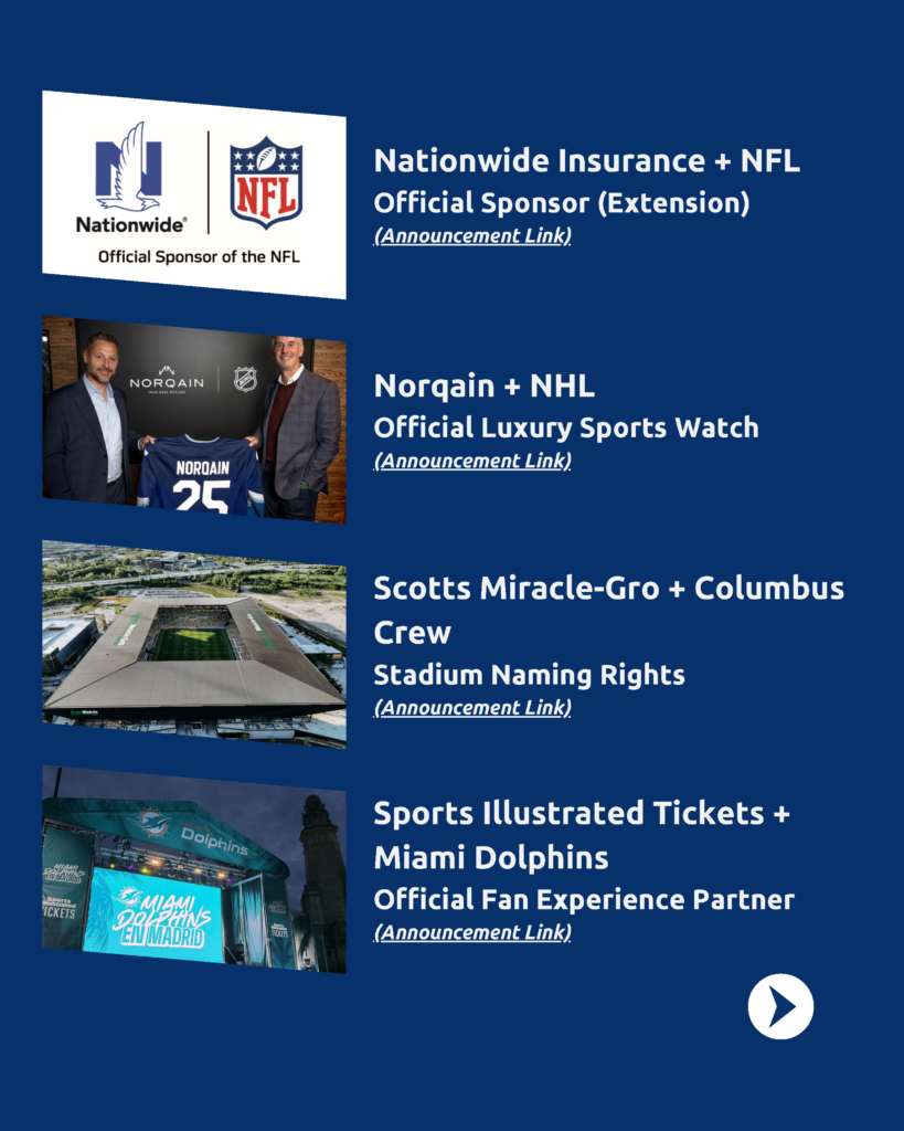 16 MAJOR NEW SPONSORSHIP DEALS TO KNOW - November of 2025 – Page 2