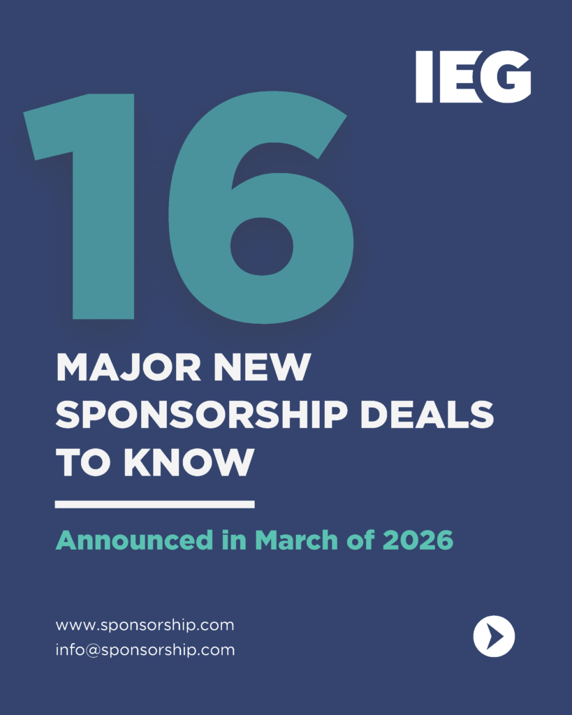 March 2026 New Sponsorship Deals