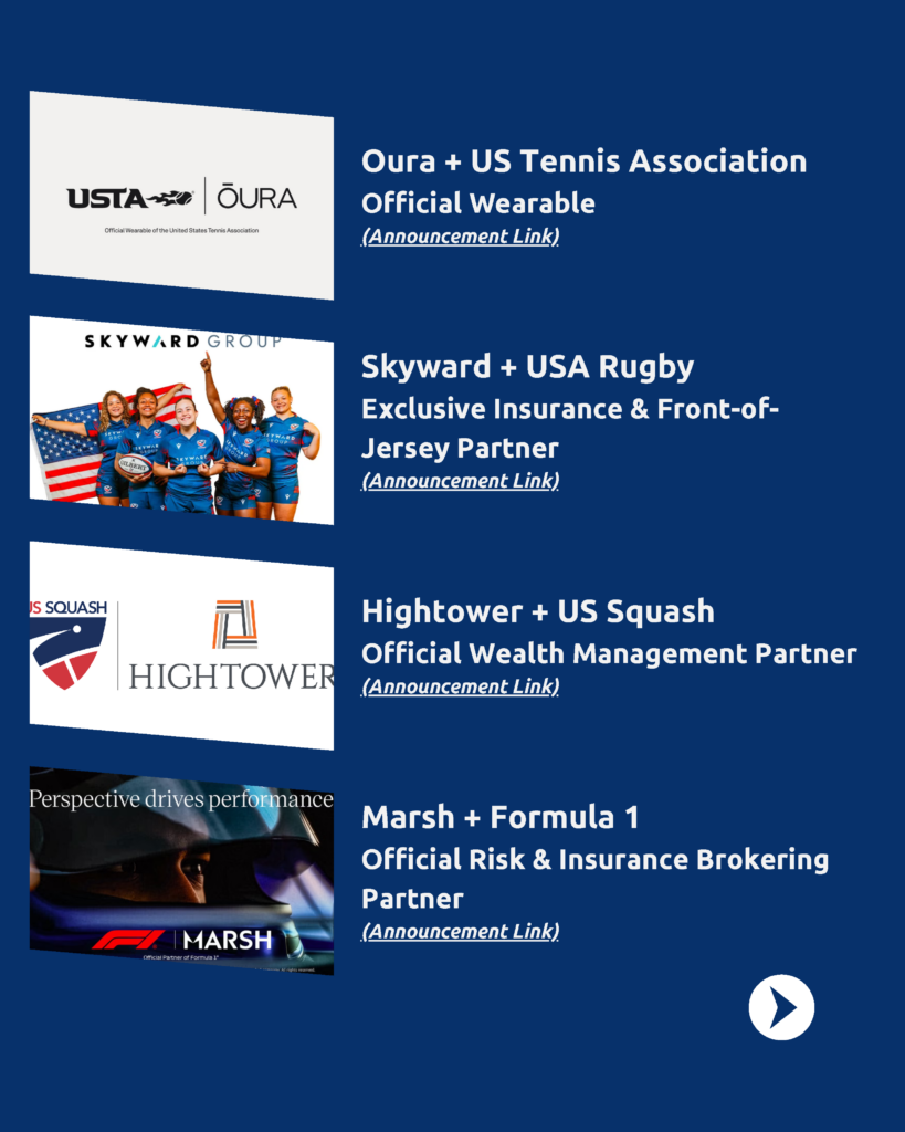 April 2026 New Sponsorship Deals