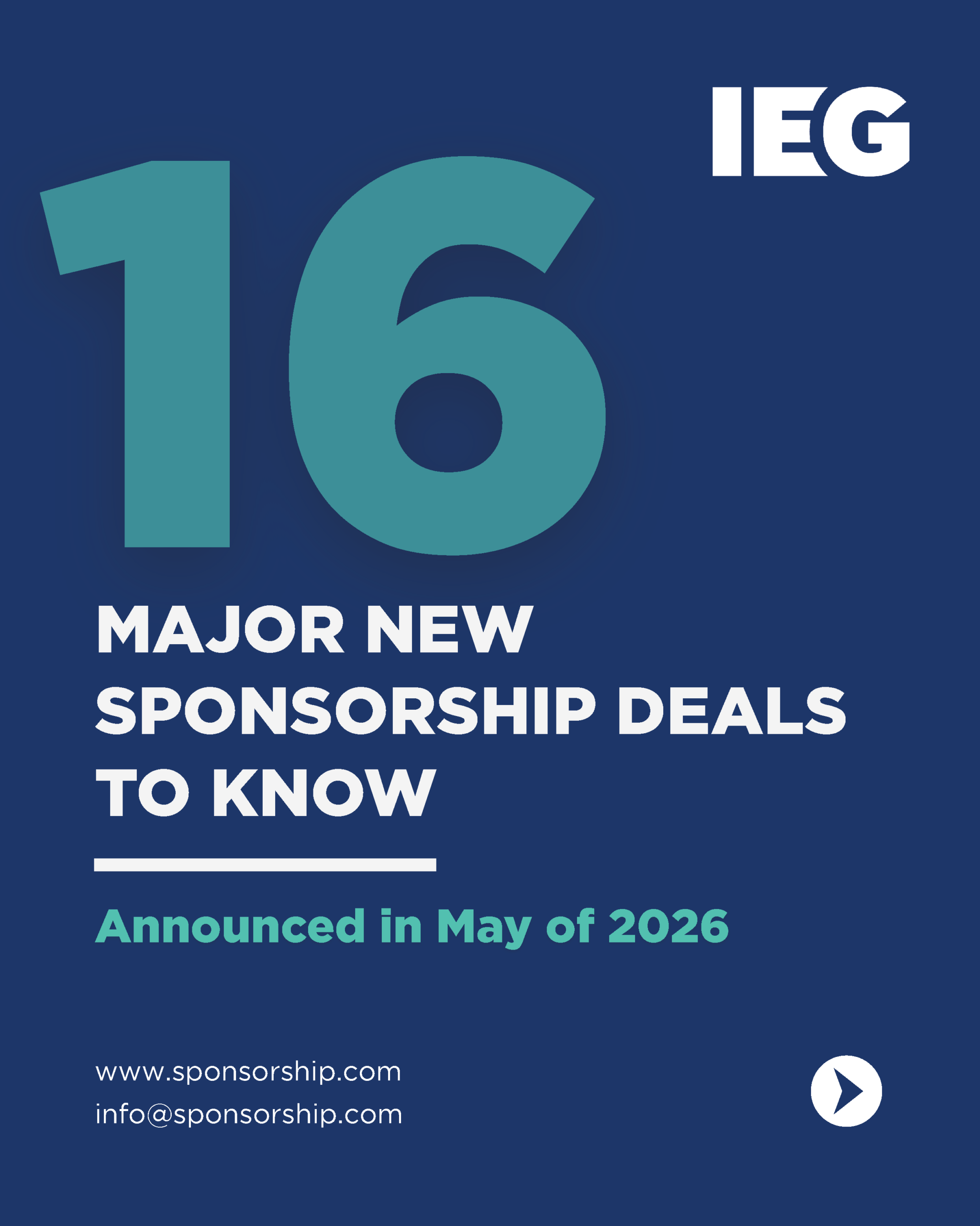 May 2026 New Sponsorship Deals