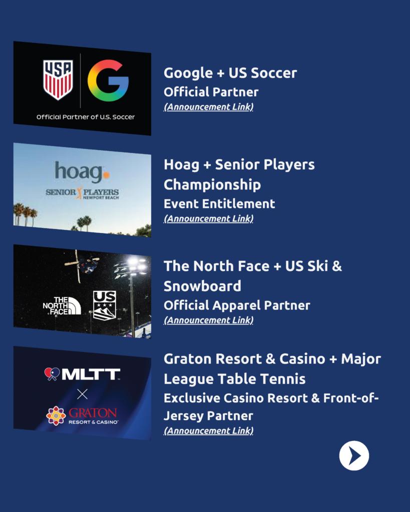 May 2026 New Sponsorship Deals