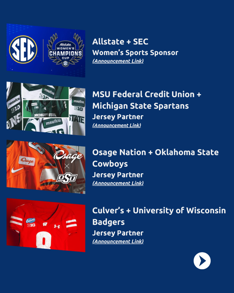 June 2026 New Sponsorship Deals