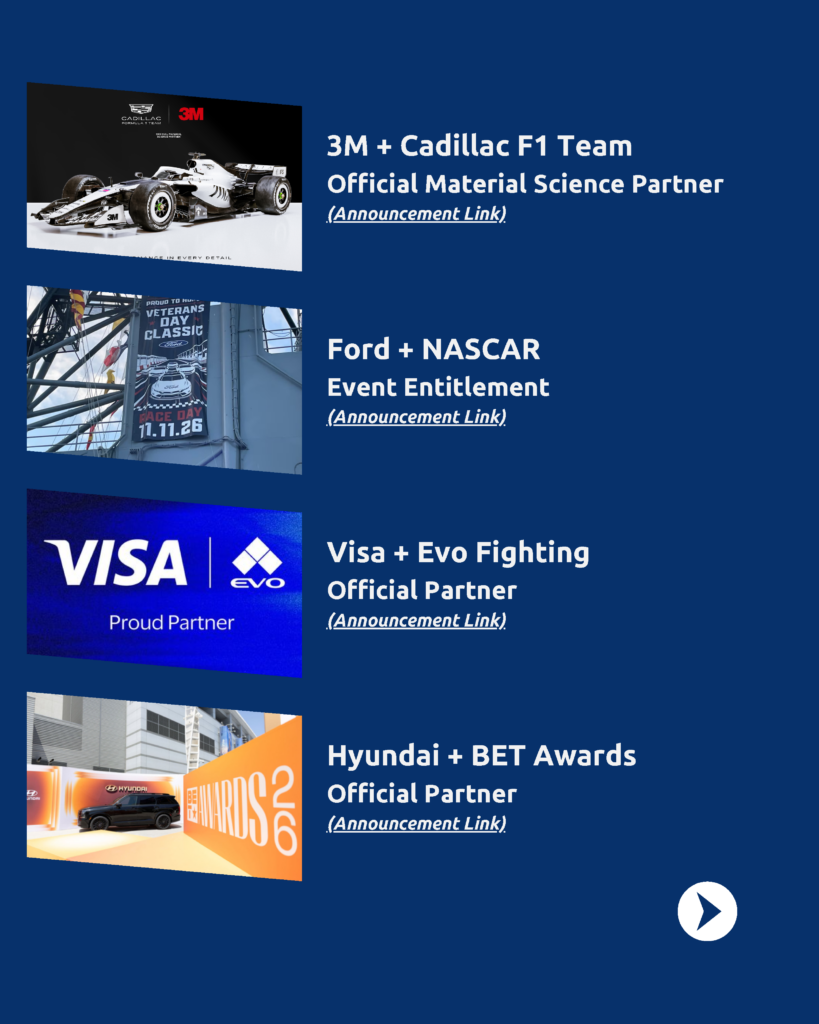 June 2026 New Sponsorship Deals