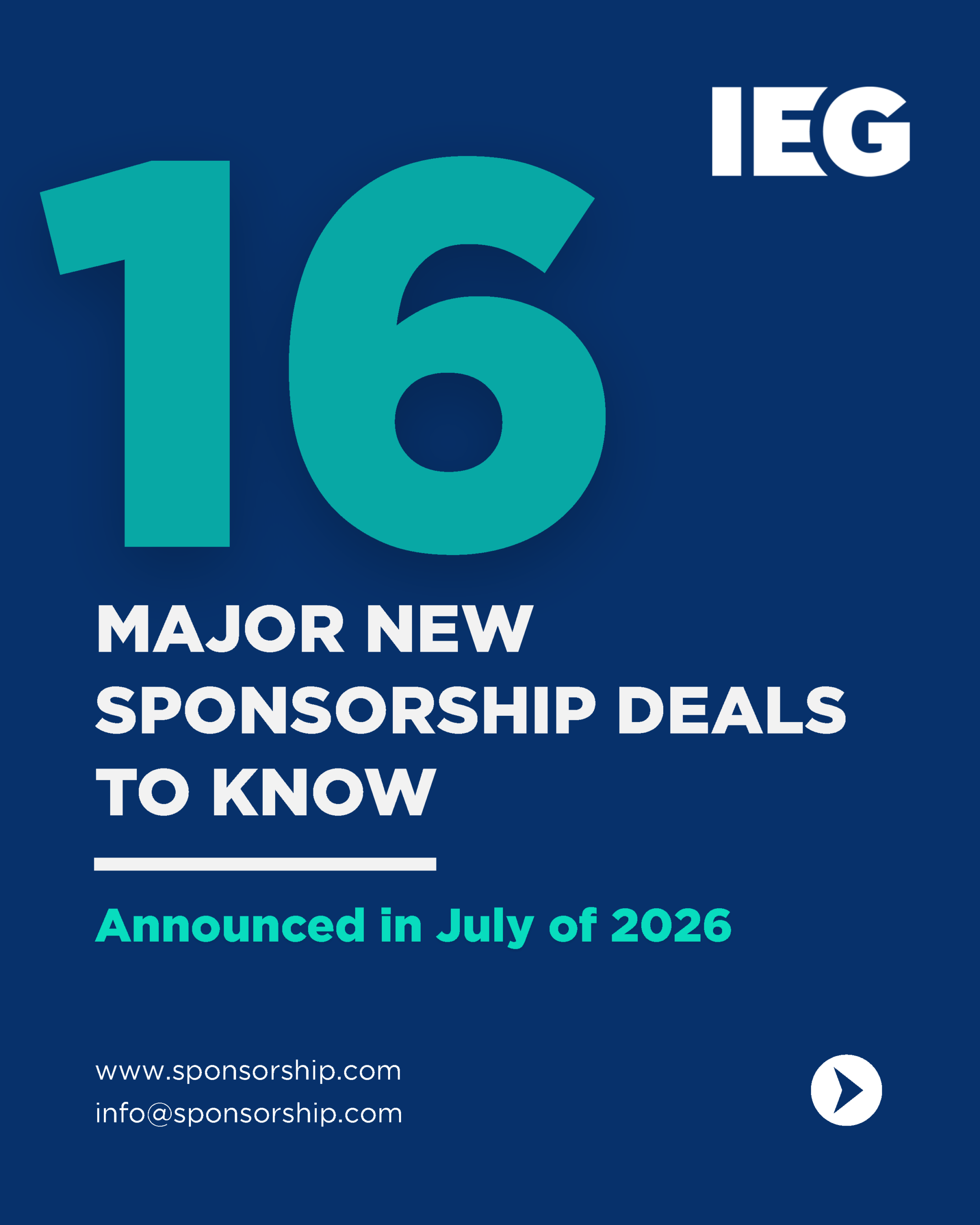 July 2026 New Sponsorship Deals