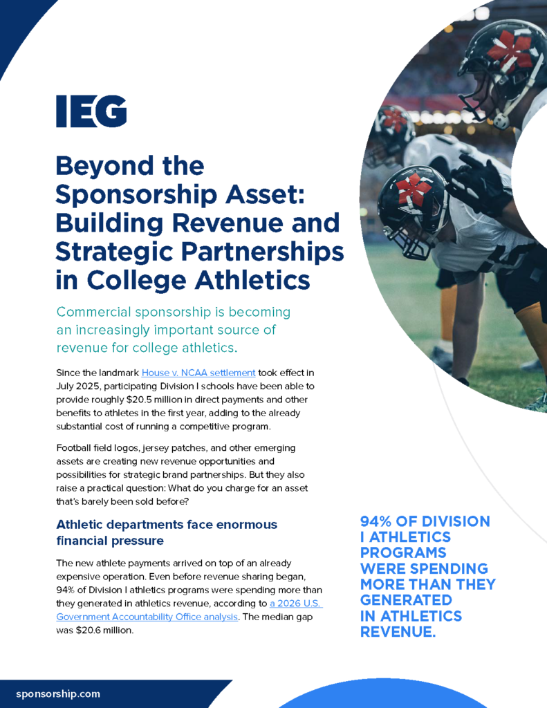 Beyond the Sponsorship Asset - Building Revenue and Strategic Partnerships in College Athletics